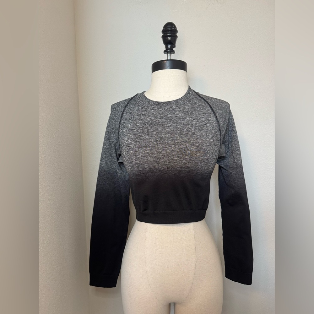Gymshark Adapt Ombré Seamless Long Sleeve Crop Top